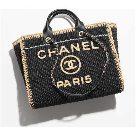 chanel black diamond shine tote|Large Shopping Bag Cotton Crochet & Gold.